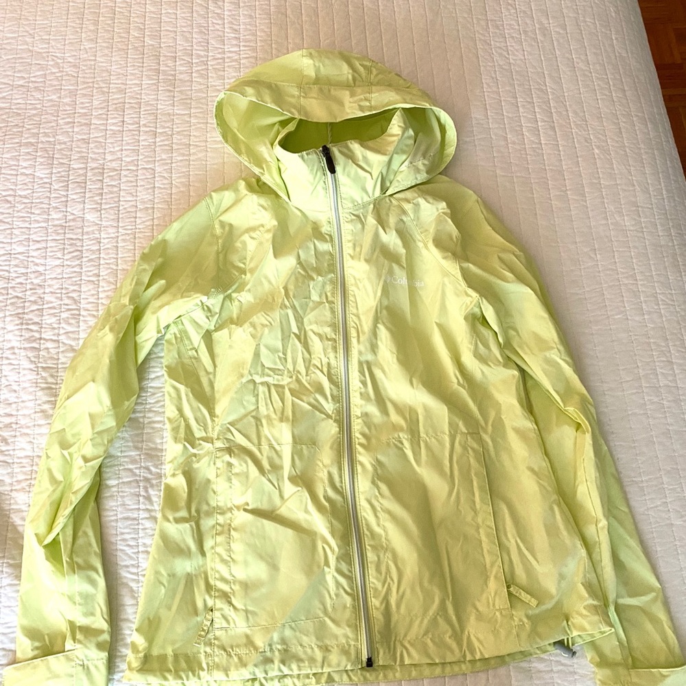 Columbia Switchback III mint green wtrproof jacket